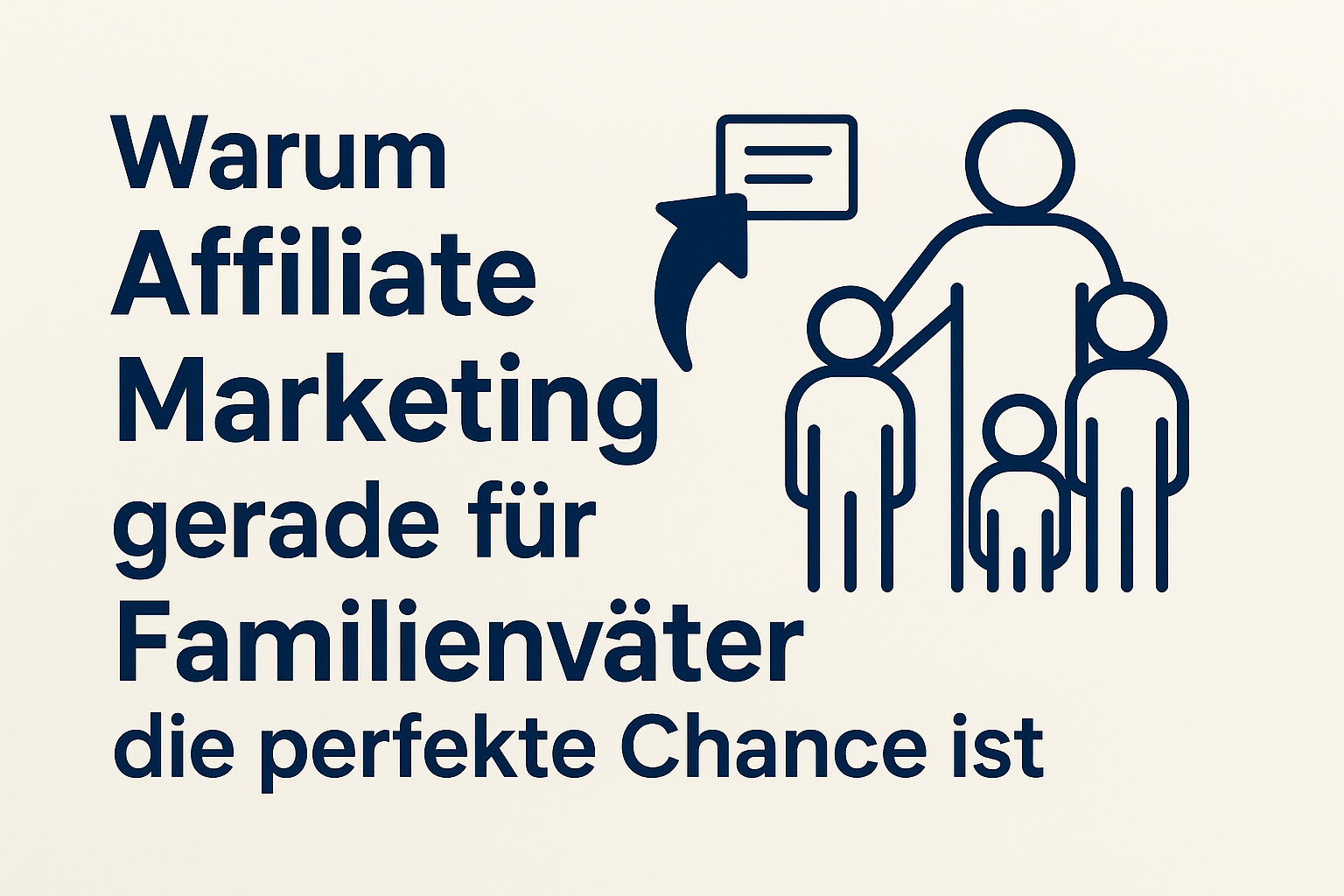 Vater mit Laptop, arbeitet von zu Hause aus am Affiliate Marketing – Symbolbild für finanzielle Freiheit für Familienväter
