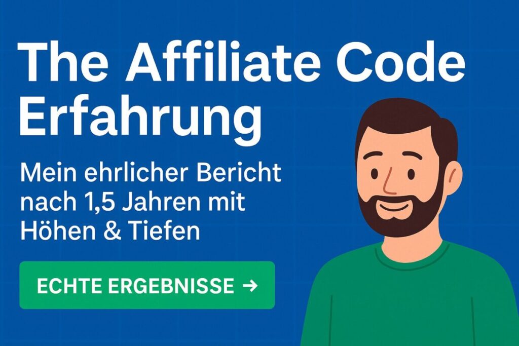 The Affiliate Code Erfahrung – ehrlicher Erfahrungsbericht mit Höhen und Tiefen nach 1,5 Jahren Nutzung