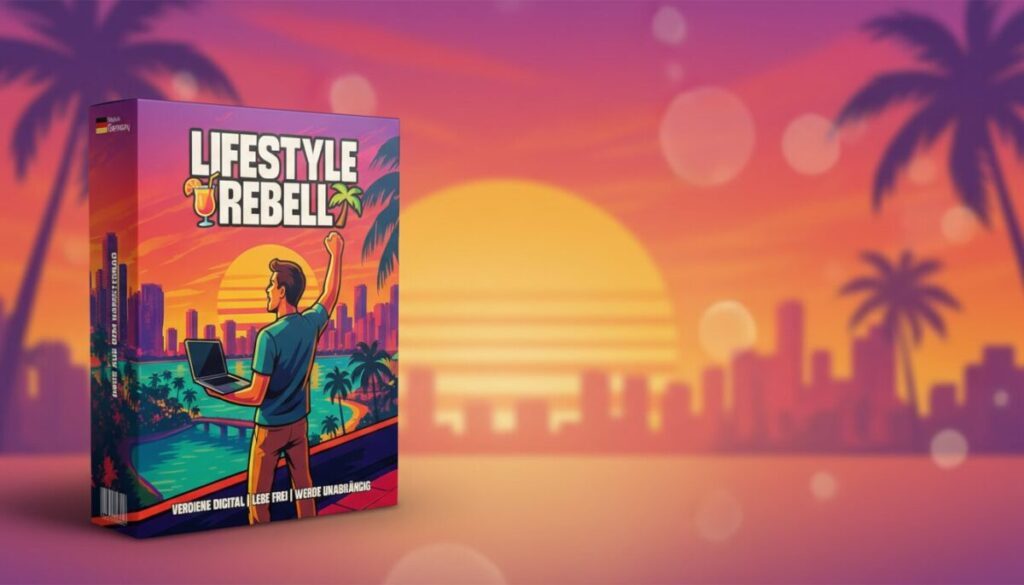Lifestyle Rebell Online Business System – Produktbox (Sunset-Design)