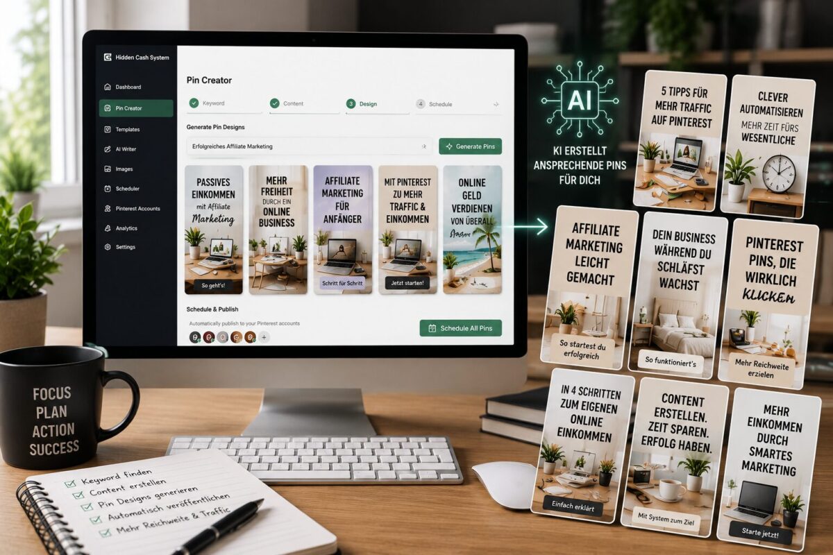 KI Pin Generator für digitale Produkte und Affiliate Marketing