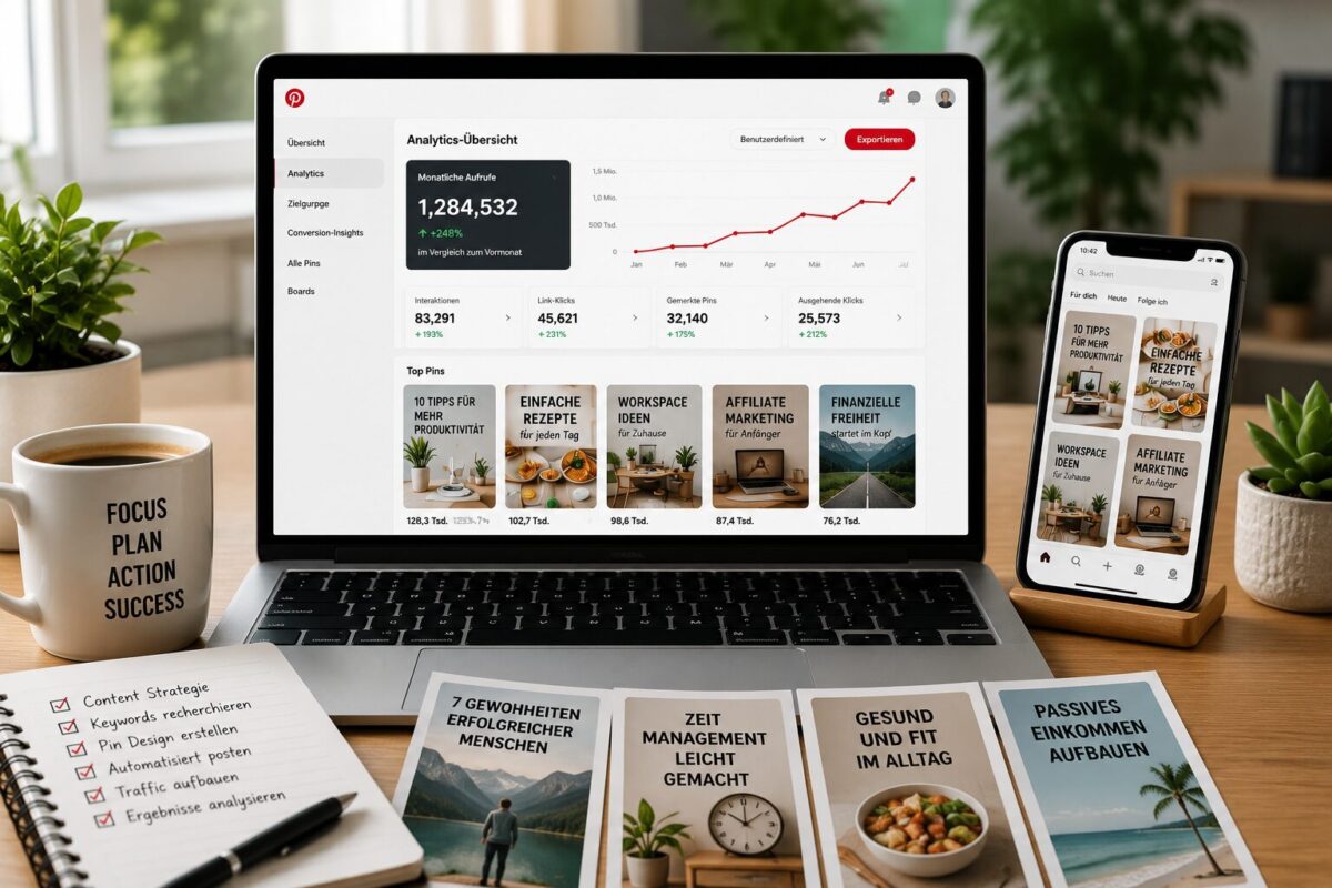 Pinterest Analytics für digitale Produkte und Affiliate Marketing