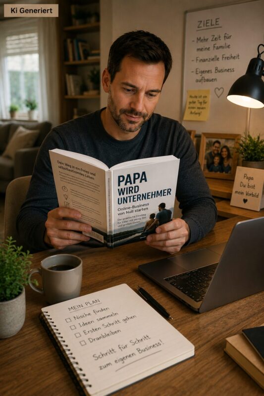 Ratgeber Papa wird Unternehmer für den Einstieg ins Online-Business